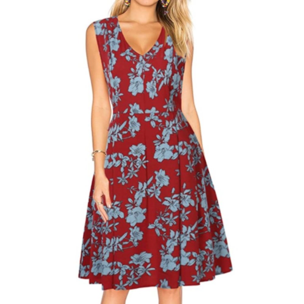 NWOT Classic 50s Style Pinup Fit & Flare Sundress